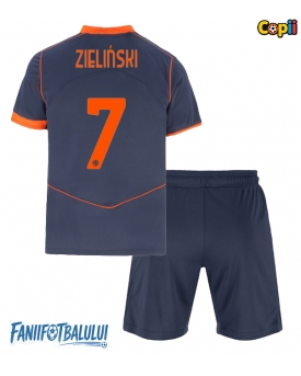 Inter Milan Piotr Zielinski #7 Echipament de Fotbal Replică 2025-26 Copii Treilea (+ Șorturi)